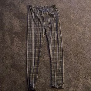 Plaid leggings